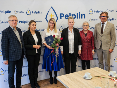 zdjęcie z uroczystości wręczenia nagród dla nauczycieli 