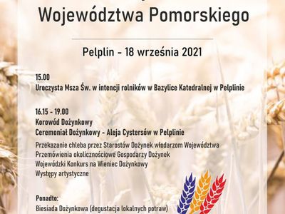 plakat Dożynki Wojewódzctwa Pomorskiego 