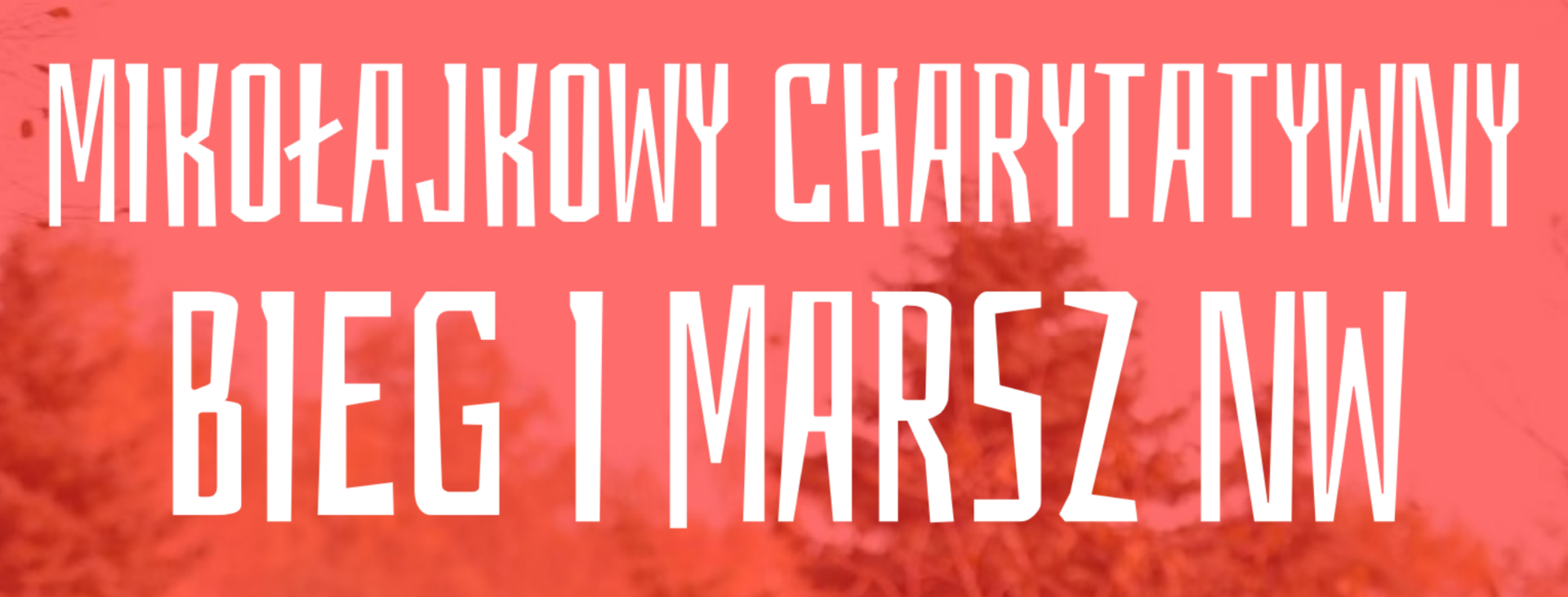 tło wydarzenia Mikołajkowy Charytatywny Bieg i Marsz NW
