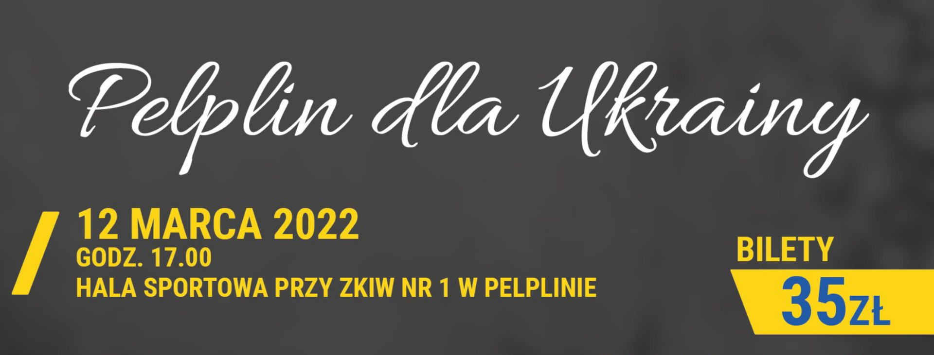 tło koncert charytatywny. Pelplin dla Ukrainy!