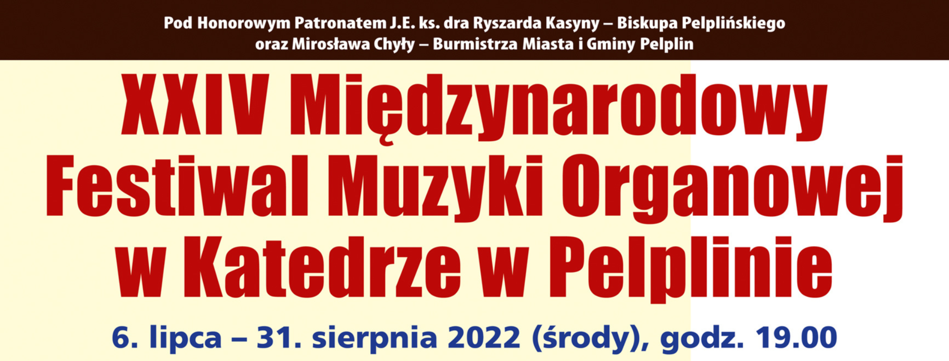 grafika  Międzynarodowy Festiwal Muzyki Organowej w Pelplinie 