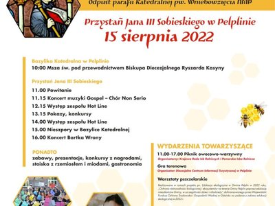 plakat Dzień św. Bernarda – Patrona Miasta Pelplina 2022