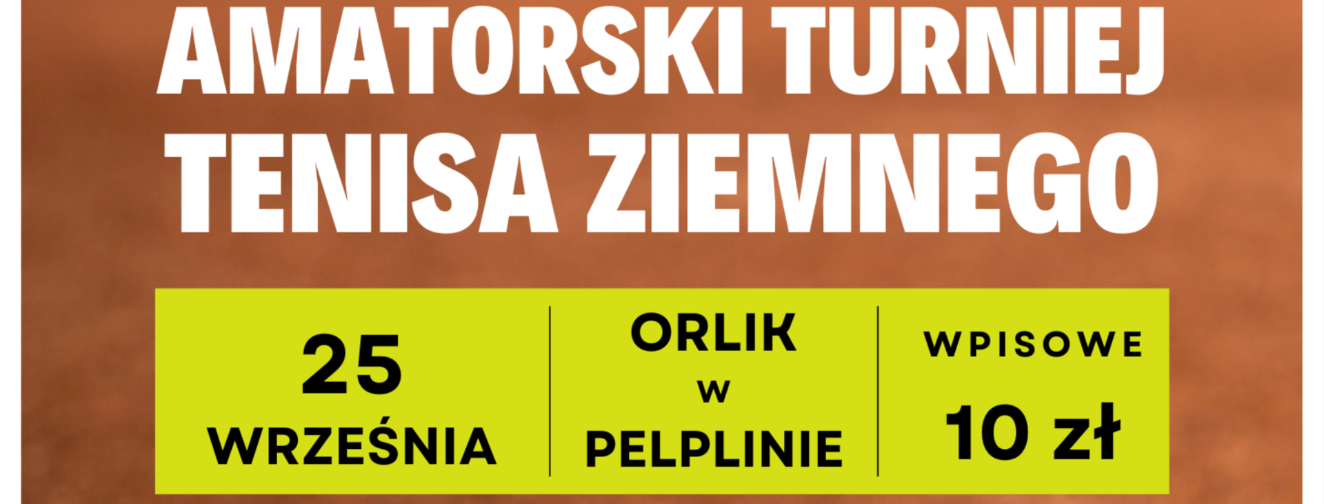 tło Amatorski Turniej Tenisa Ziemnego