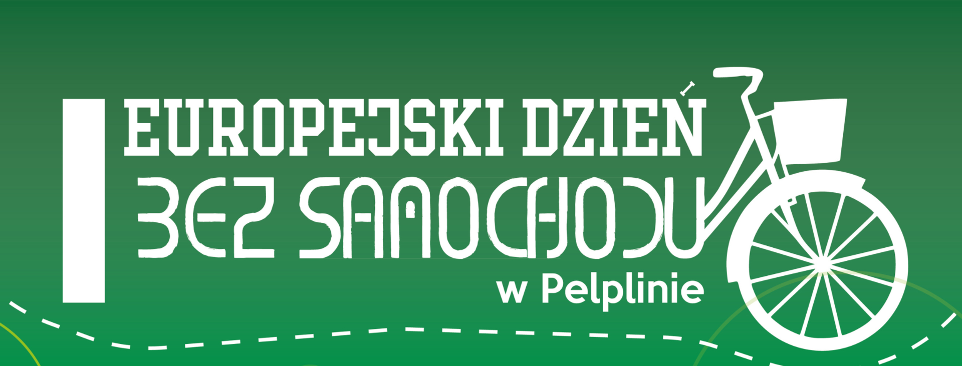 tło Europejski Dzień bez Samochodu w Pelplinie