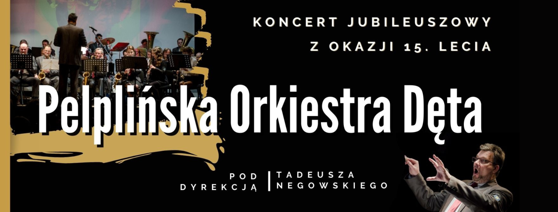tło jubileuszowy koncert Pelplińskiej Orkiestry Dętej