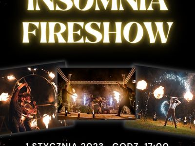 plakat Noworoczny Pokaz Fireshow