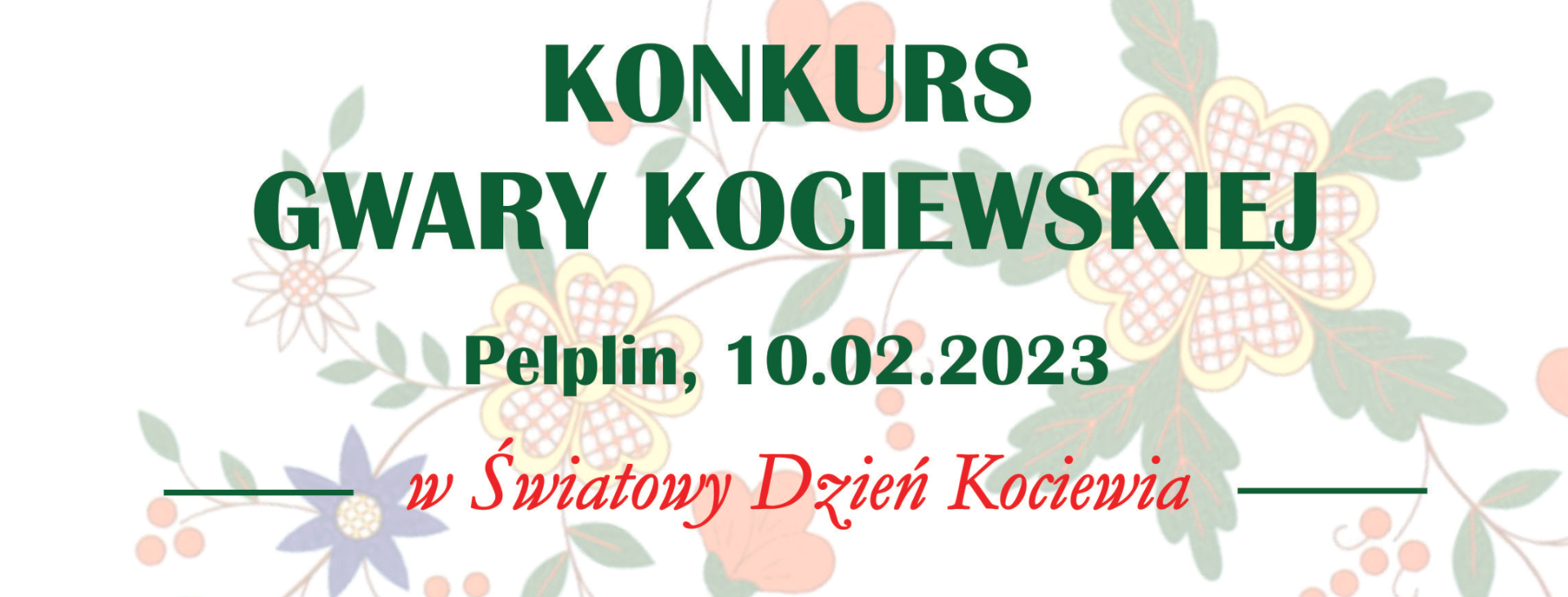 tło Rejonowy Konkurs Gwary Kociewskiej