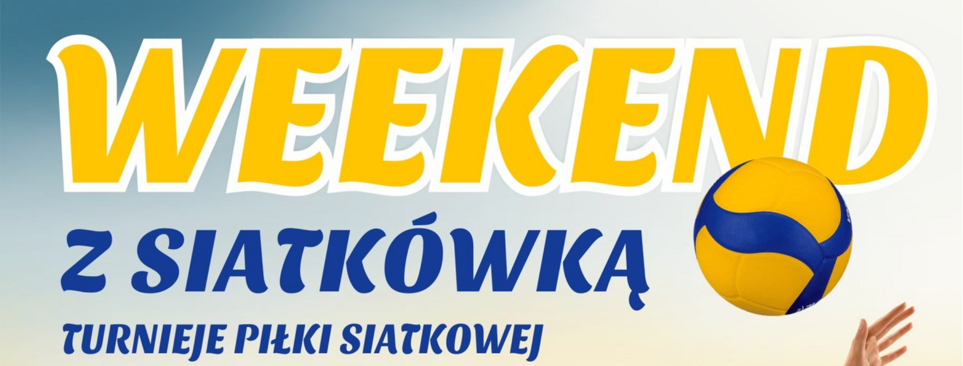 tło weekend z siatkówką