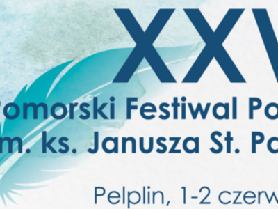 tło XXVII Pomorski Festiwal Poetycki im. ks. Janusza St. Pasierba