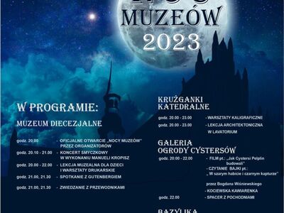 plakat Pelplińska Noc Muzeów 2023