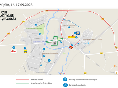 mapa Jarmarku Cysterskiego 