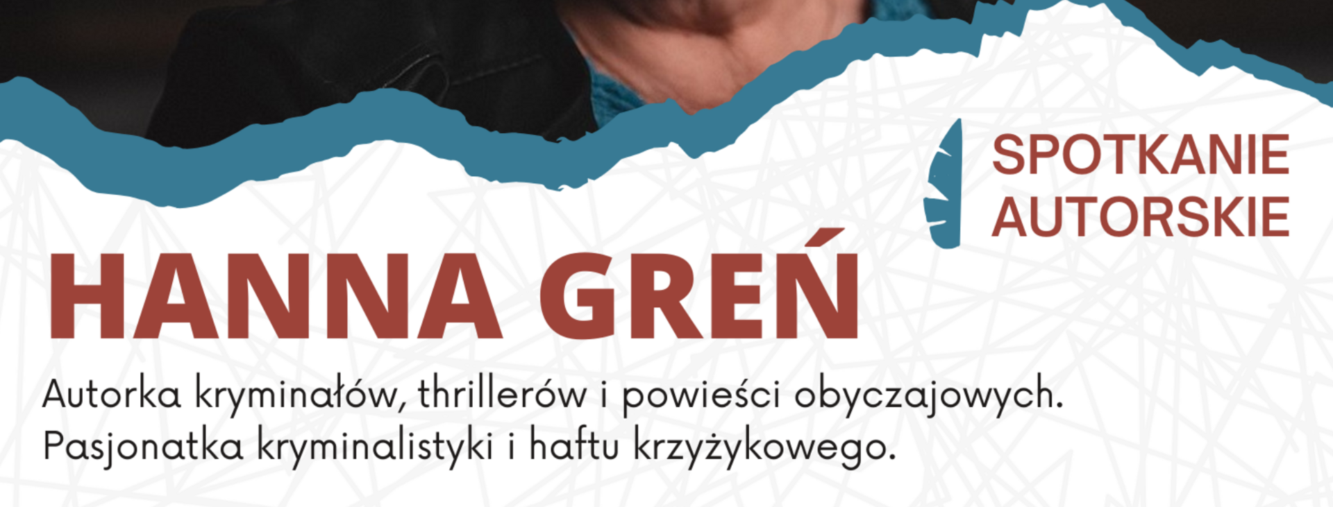 cover photo spotkanie autorskie z Hanną Greń 