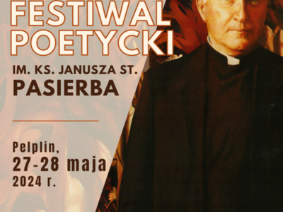 plakat 28 Pomorski Festiwal Poetycki im. ks. Janusza St. Pasierba