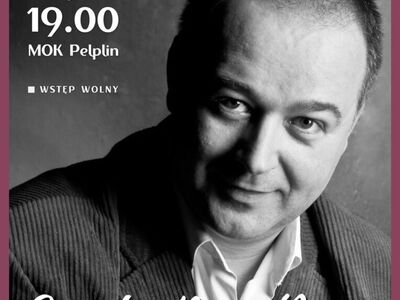 plakat Janusz St. Pasierb, „Szepty Pana Boga”. Monodram poetycki w wykonaniu Macieja Gąsiorka – aktora Teatru Rampa w Warszawie.