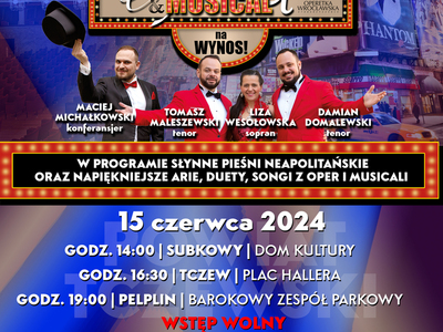 plakat Opera & Musical Na Wynos w Pelplinie