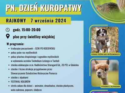 plakat Piknik ekologiczny „Dzień Kuropatwy” 2024