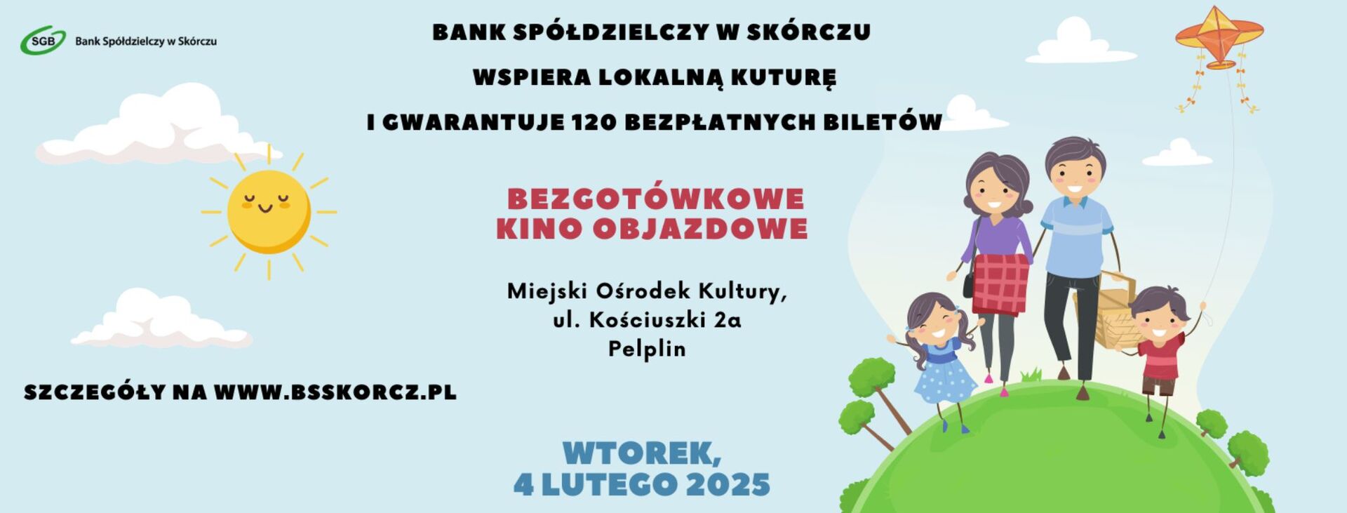cover photo Bezgotówkowe Kino Objazdowe w Pelplinie