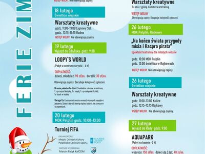 plakat ferie zimowe 2025 MOK