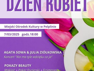 plakat Koncert z okazji Dnia Kobiet