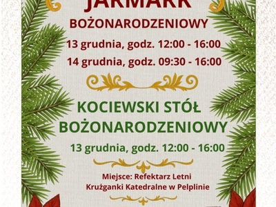 plakat  Cysterski Jarmark Bożonarodzeniowy