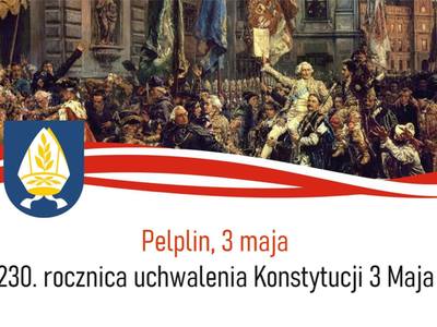 Plakat 230. rocznica uchwalenia Konstytucji 3 Maja