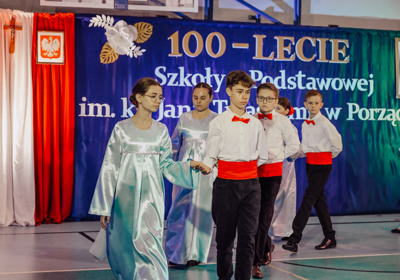 100-LECIA SZKOŁY PODSTAWOWEJ IM. KSIĘDZA JANA TRZASKOMY W PORZĄDZIU