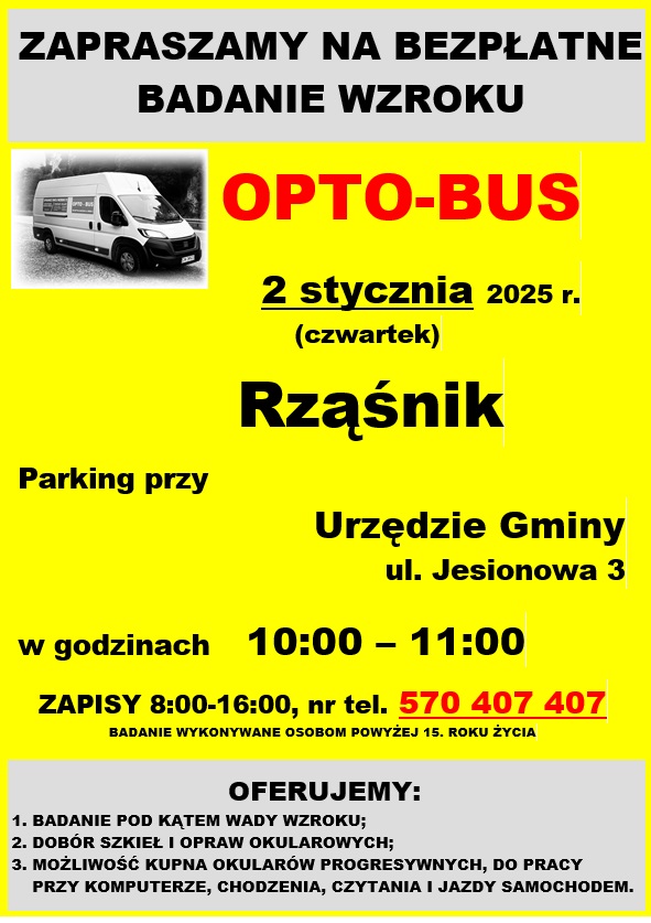 Bezpłatne badania wzroku