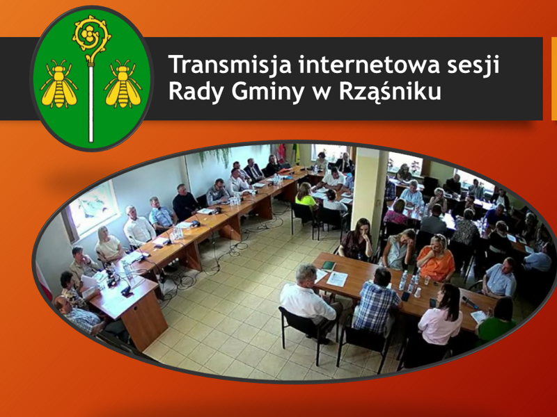 Transmisja sesji rady gminy