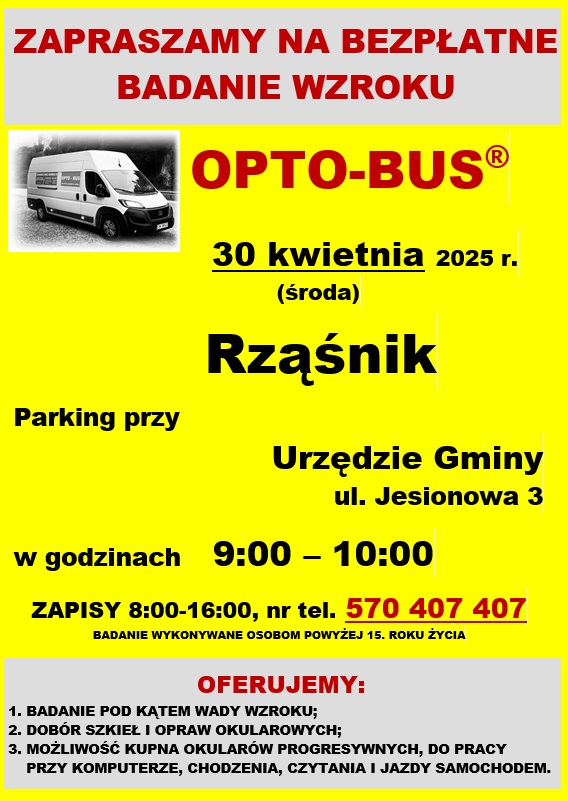 Rząśnik badanie wzroku
