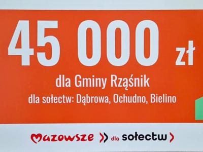 Gmina Rząśnik pozyskała środki na realizację zadań