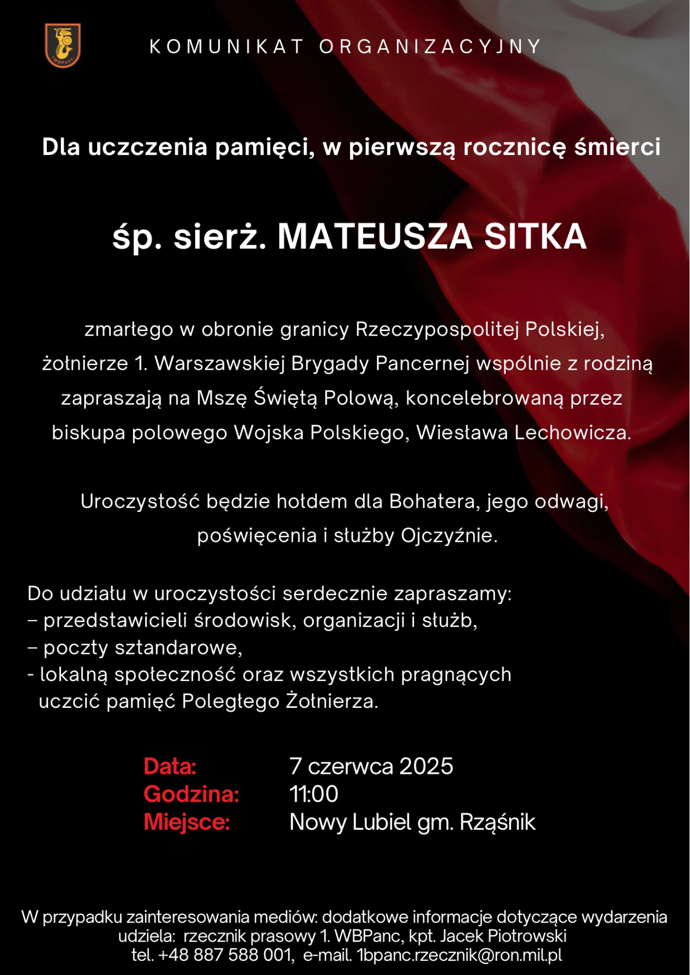 Plakat informacyjny
