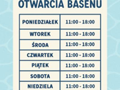 Harmonogram otwarcia basenu V2
