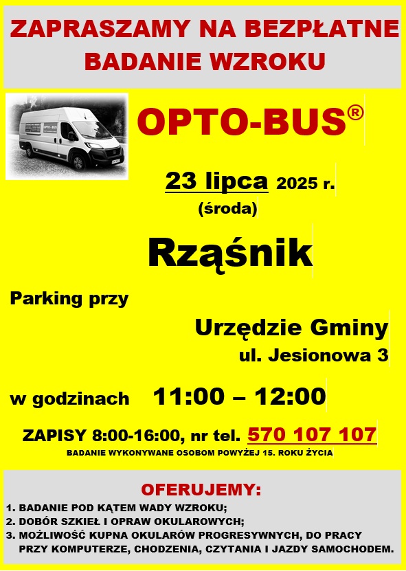 Bezpłatne badanie wzroku