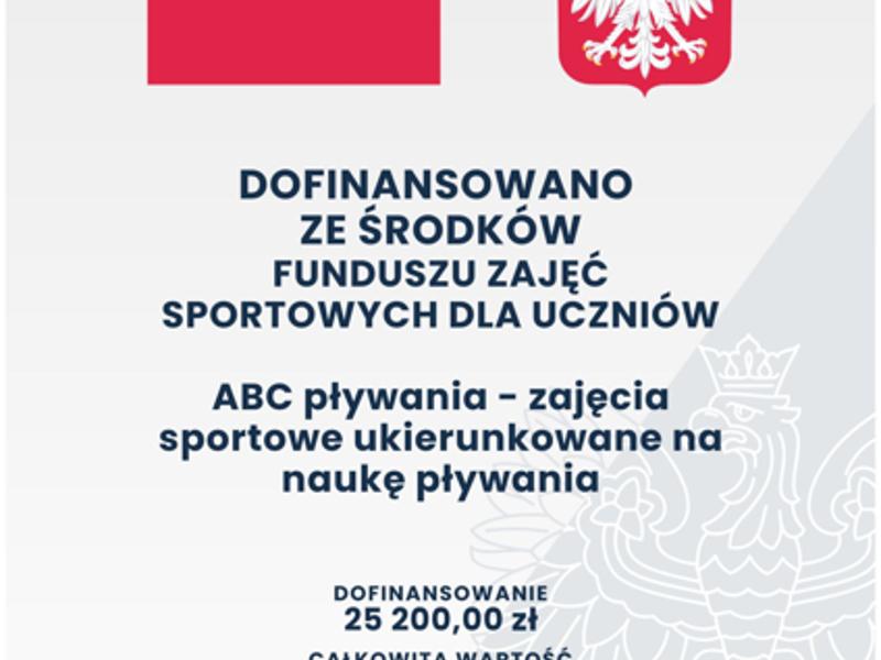 „ABC Pływania – zajęcia sportowe ukierunkowane na naukę pływania”