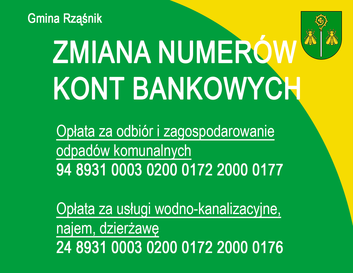nowe numery rachunków bankowych
