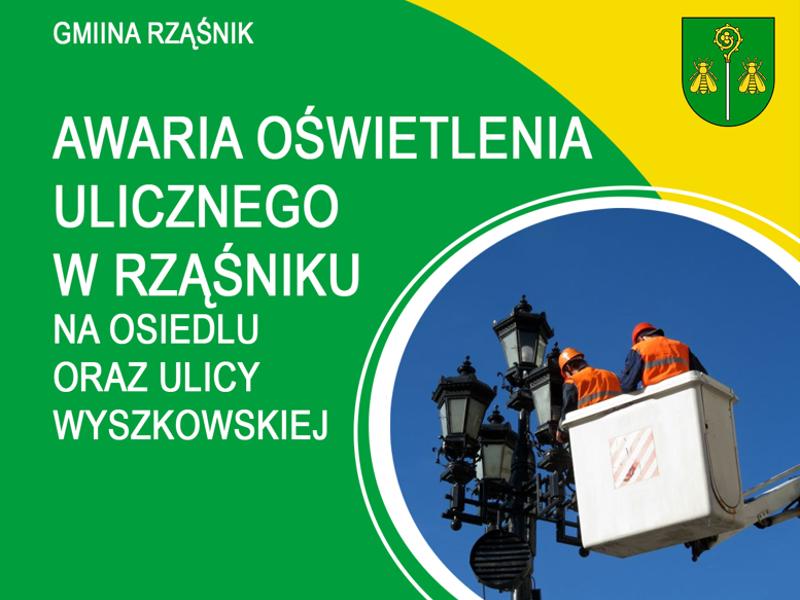 awaria oświetlenia ulicznego