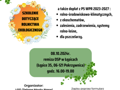 Propagowanie rolnictwa ekologicznego oraz bioróżnorodności