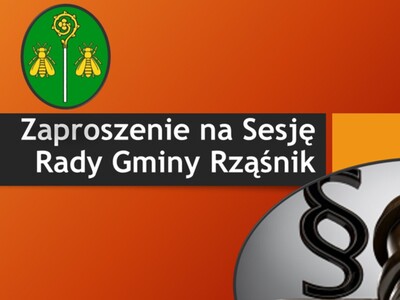 Zaproszenie na Sesję Rady Gminy Rząśnik