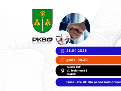Spotkanie informacyjne o możliwościach skorzystania z funduszy europejskich na rozwój własnego biznesu