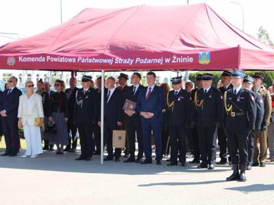 Na zdjęciu uczestnicy uroczystości podczas wydarzenia.