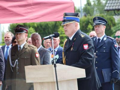 Na zdjęciu uczestnicy uroczystości podczas wydarzenia.