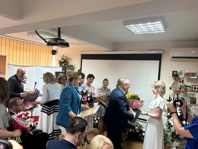 Na zdjęciu uczestnicy jubileuszowej uroczystości.