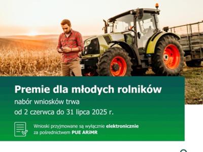 Informacja ARMiR o premiach dla młodych rolników