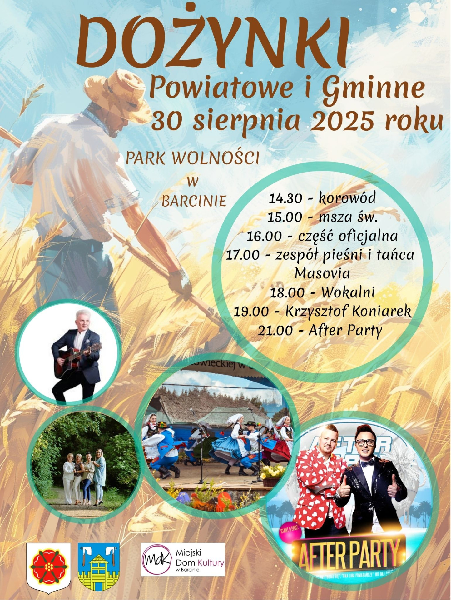 plakat Dożynki Powiatowe 2025 r.