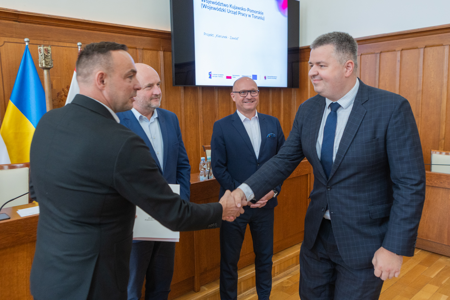 Uroczystość podpisania umowy.