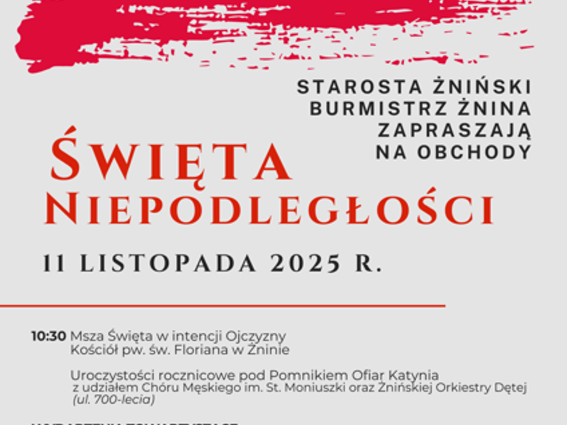 platak zapowiadający wydarzenie