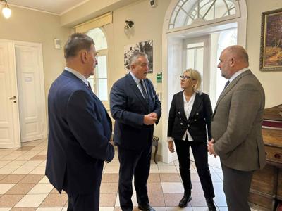 Wizyta Marszałka Województwa Kujawsko - Pomorskiego w Powiecie Żnińskim, 3 listopada 2025 r.