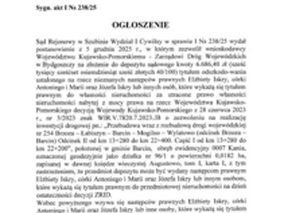 ogłoszenie