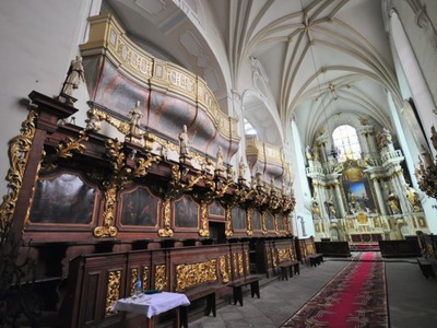 Wnętrze kościoła pw. Wniebowzięcia N.M.P w Żaganiu
