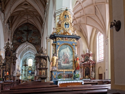 Ołtarz św. Floriana w kościele pw. Wniebowzięcia Najświętszej Marii Panny w Żaganiu
